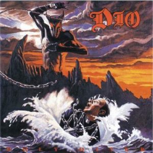 Obal platne heavy metalovej skupiny DIO. Je Satan tiež fanúšikom Longorns?