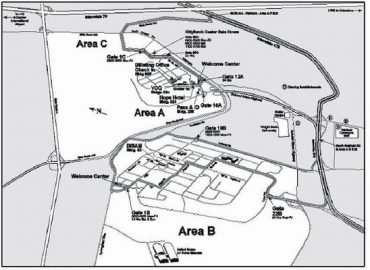 mapa leteckej základne Wright-Patterson