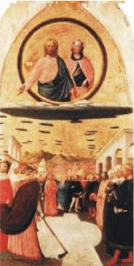 15) Ježiš, Mária a flotila UFO, začiatok 15.stor., Taliansko